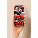 Vip Case Realme 12 Lite Uyumlu Kırmızı Supra Desenli Silikon Kılıf