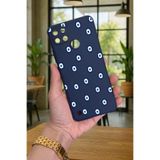 Vip Case Realme C21Y ve C25Y ile Uyumlu, Nazar Boncuk Desenli, Silikon, Darbe Emici, Lacivert Telefon Kılıfı