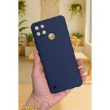 Vip Case Realme C21Y ve C25Y ile Uyumlu, Silikon Darbe Emici Rubber Kılıf, Lacivert