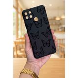 Vip Case Realme C21Y ve C25Y ile Uyumlu, Siyah Kelebek Desenli, Silikon, Darbe Emici Kılıf