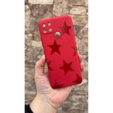 Vip Case Realme C21Y ve C25Y Uyumlu Kırmızı Star Silikon Darbe Emici Rubber Kılıf