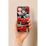 Vip Case Realme C55 Uyumlu Kırmızı Supra Desenli Silikon Kılıf