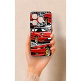 Vip Case Realme C63 Uyumlu Kırmızı Supra Desenli Silikon Kılıf