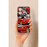 Vip Case Realme Note 60 Uyumlu Kırmızı Supra Desenli Silikon Kılıf