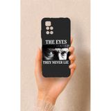 Vip Case Redmi 10 2022 ile Uyumlu, Atatürk Eyes Desenli, Silikon Kılıf, Siyah
