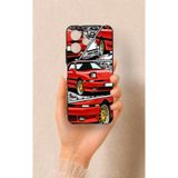 Vip Case Redmi 12 Uyumlu Kırmızı Supra Desenli Silikon Kılıf