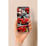 Vip Case Redmi Note 12 4G ile Uyumlu Kırmızı Supra Desenli Silikon Kılıf