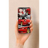 Vip Case Redmi Note 13 4G Uyumlu Kırmızı Supra Desenli Silikon Kılıf