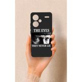 Vip Case Redmi Note 13 Pro Plus Uyumlu Atatürk Eyes Desenli Silikon Kılıf, Siyah