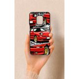 Vip Case Redmi Note 9 Pro 9S Uyumlu Kırmızı Supra Desenli Silikon Kılıf
