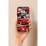 Vip Case Reeder S23 Pro Max Uyumlu Kırmızı Supra Desenli Silikon Kılıf