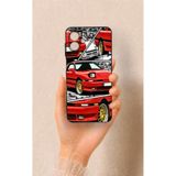 Vip Case Samsung A07 Uyumlu Kırmızı Supra Desenli Silikon Kılıf