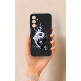 Vip Case Samsung A25 Uyumlu İyi ve Kötü Desenli Silikon Kılıf, Siyah