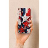 Vip Case Samsung A25 Uyumlu Star Flag Desenli Silikon Kılıf, Siyah