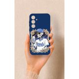 Vip Case Samsung A35 Uyumlu Royals Desenli Silikon Kılıf, Lacivert