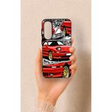 Vip Case Samsung A37 Uyumlu Kırmızı Supra Desenli Silikon Kılıf
