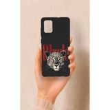Vip Case Samsung Galaxy A71 Uyumlu Rhude Desenli Silikon Kılıf, Siyah