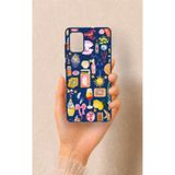 Vip Case Samsung Galaxy A71 Uyumlu Summer Desenli Silikon Kılıf, Lacivert, UV Baskı