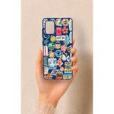 Vip Case Samsung Galaxy A71 Uyumlu Summer Vibes Desenli Silikon Kılıf, Lacivert