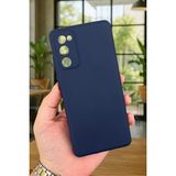 Vip Case Samsung Galaxy S20 Fe Silikon Darbe Emici Klasik Korumalı Rubber Kılıf - Lacivert - Siyah - Beyaz