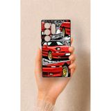 Vip Case Samsung S24 Ultra Uyumlu Kırmızı Supra Desenli Silikon Kılıf