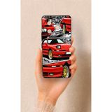 Vip Case Tecno Camon 30 Pro 5G Uyumlu Kırmızı Supra Desenli Silikon Kılıf