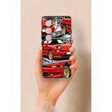 Vip Case Tecno Camon 40 4G Uyumlu Kırmızı Supra Desenli Silikon Kılıf