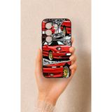 Vip Case Tecno Camon 50 Pro 4G ile Uyumlu Kırmızı Supra Desenli Silikon Kılıf