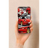 Vip Case Tecno Pova 3 Uyumlu Kırmızı Supra Desenli Silikon Kılıf