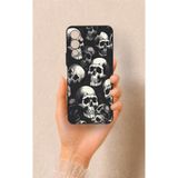 Vip Case Tecno Pova Neo 4 Uyumlu Kuru Kafa Desenli Darbe Emici Silikon Kılıf, Siyah