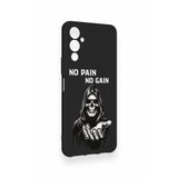 Vip Case Tecno Pova Neo 4 Uyumlu No Pain No Gain Desenli Silikon Kılıf, Siyah