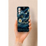Vip Case Tecno Pova Neo 4 Uyumlu Yıldızlı Gece Desenli Silikon Kılıf, Siyah