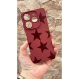 Vip Case Tecno Spark 10 PRO ile Uyumlu Star Silikon Darbe Emici Rubber Kılıf, Bordo