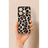 Vip Case Tecno Spark 10 Pro Uyumlu Leopar Derisi Desenli Silikon Kılıf, Siyah