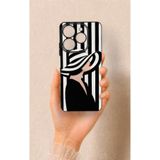Vip Case Tecno Spark 10 Pro Uyumlu Madam Marica Desenli Silikon Kılıf, Siyah