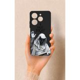 Vip Case Tecno Spark 10 Pro Uyumlu Not Today Desenli Silikon Kılıf, Siyah