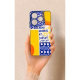 Vip Case Tecno Spark 10 Pro Uyumlu Sunset Desenli Silikon Kılıf, Lacivert