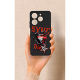 Vip Case Tecno Spark 10 Pro Uyumlu Sync Die Desenli Silikon Kılıf, Siyah