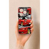 Vip Case Tecno Spark 20C Uyumlu Kırmızı Supra Desenli Silikon Kılıf