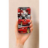 Vip Case Tecno Spark 30C Uyumlu Kırmızı Supra Desenli Silikon Kılıf
