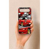 Vip Case Tecno Spark Slim Uyumlu Kırmızı Supra Desenli Silikon Kılıf