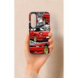 Vip Case Vivo V70 FE 5G ile Uyumlu Kırmızı Supra Desenli Silikon Kılıf
