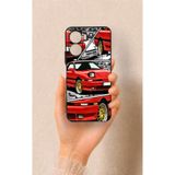 Vip Case Vivo Y16 Uyumlu Kırmızı Supra Desenli Silikon Kılıf