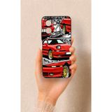 Vip Case Vivo Y28 Uyumlu Kırmızı Supra Desenli Silikon Kılıf