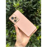 Vip Case Xiaomi Redmi Note 12 Pro (5g) Gold Kenarlı Parlak Kamera Korumalı Bark Kılıf - Pudra