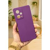 Vip Case Xiaomi Redmi Note 12 Pro 5G ile Uyumlu Silikon Darbe Emici Rubber Kılıf, Mor