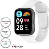 Vip Case Xiaomi Redmi Watch 3 Active ve Watch 3 Lite Uyumlu Akıllı Saat Bileklik Silikon Kordon - Beyaz