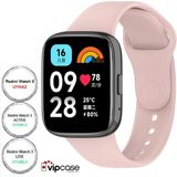 Vip Case Xiaomi Redmi Watch 3 Active ve Watch 3 Lite Uyumlu Akıllı Saat Bileklik Silikon Kordon - Pembe