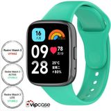 Vip Case Xiaomi Redmi Watch 3 Active ve Watch 3 Lite Uyumlu Akıllı Saat Bileklik Silikon Kordon - Turkuaz
