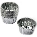 VİP Cupcake Kalıbı Büyük Boy 62*40 Sufle-Muffin Kek Kalıbı - 50'li Gümüş